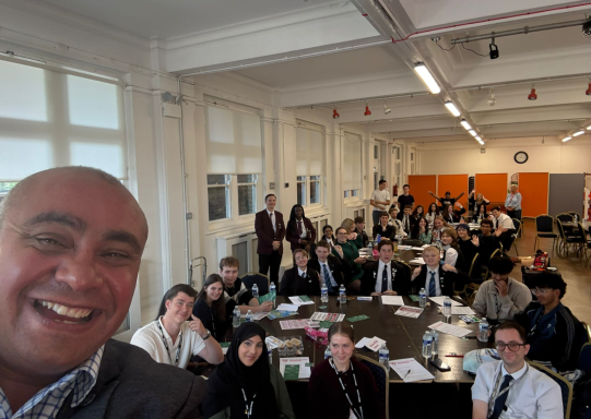 With some of the attendees of my Youth Day! (September 2025) David in a smiling selfie featuring attendees at his Youth Day