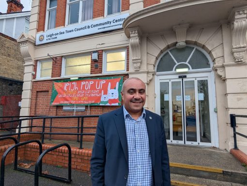 Ready for my November Surgery at Leigh Community Centre! (November 2025) David standing outside Leigh Community Centre