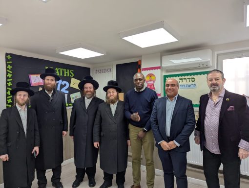 Visiting the Hasidic Community with Bayo Alaba MP David with Bayo Alaba MP and members of the Hasidic Community