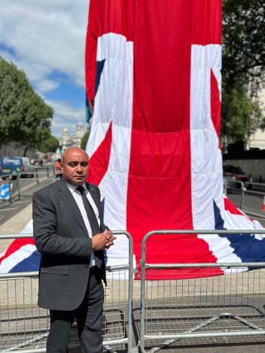Reflecting at the Cenotaph on 80 years since VE Day